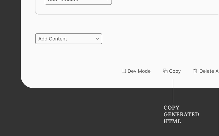 Copy Button in Web Creator Playground