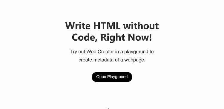Webpage of the playground